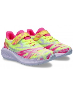 ASICS ZAPATILLAS RUNNING NOOSA TRI 15 PS AMARILLO/ROSA NIÑOS 2