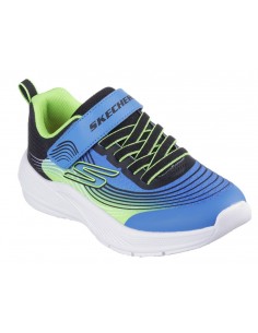 SKECHERS ZAPATILLAS MICROSPEC ADVANCE AZUL/VERDE NIÑOS 2