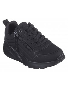 SKECHERS ZAPATILLAS UNO LITE - EASY ZIP NEGRO NIÑOS 2