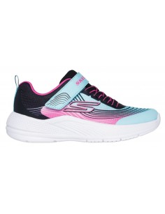 SKECHERS ZAPATILLAS MICROSPEC ADVANCE AZUL/ROSA NIÑOS
