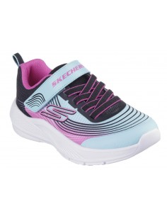 SKECHERS ZAPATILLAS MICROSPEC ADVANCE AZUL/ROSA NIÑOS 2