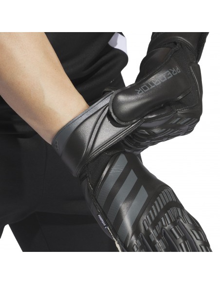 ADIDAS GUANTES DE PORTERO PREDATOR GL MATCH FINGERSAVE NEGROS ADULTOS