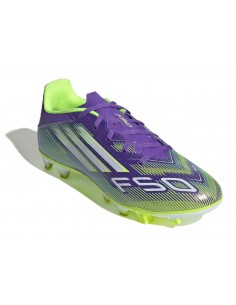 ADIDAS BOTAS F50 CLUB FG/MG PURPURA ADULTOS 2