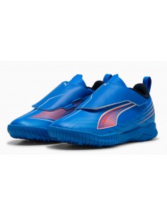 PUMA BOTAS ULTRA 6 PLAY VELCRO TF AZUL NIÑOS