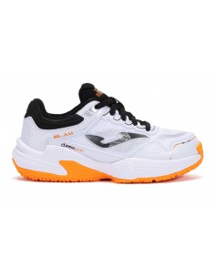 JOMA ZAPATILLAS PADEL SLAM JR 2502 BLANCO/NARANJA JUNIOR