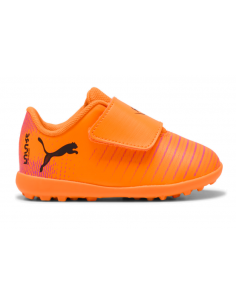 PUMA BOTAS BEBÉ FUTURE 8 PLAY TT VELCRO NARANJA 2