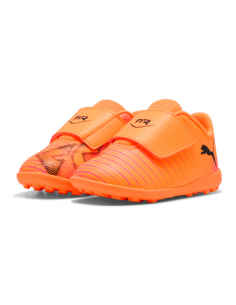 PUMA BOTAS BEBÉ FUTURE 8 PLAY TT VELCRO NARANJA