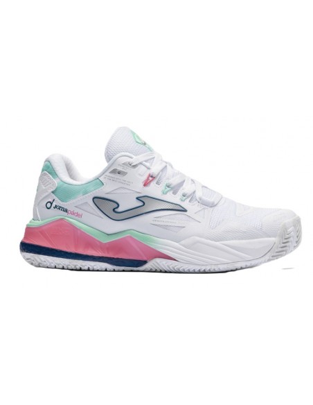 JOMA ZAPATILLAS PADEL SPIN 2602 BLANCO/ROSA MUJER